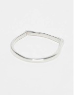 plain band ring in sterling silver
