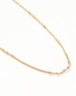 stainless steel gold plated bobble chain in gold