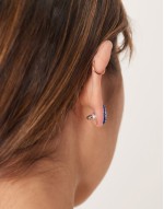 blue resin starfish stud earrings
